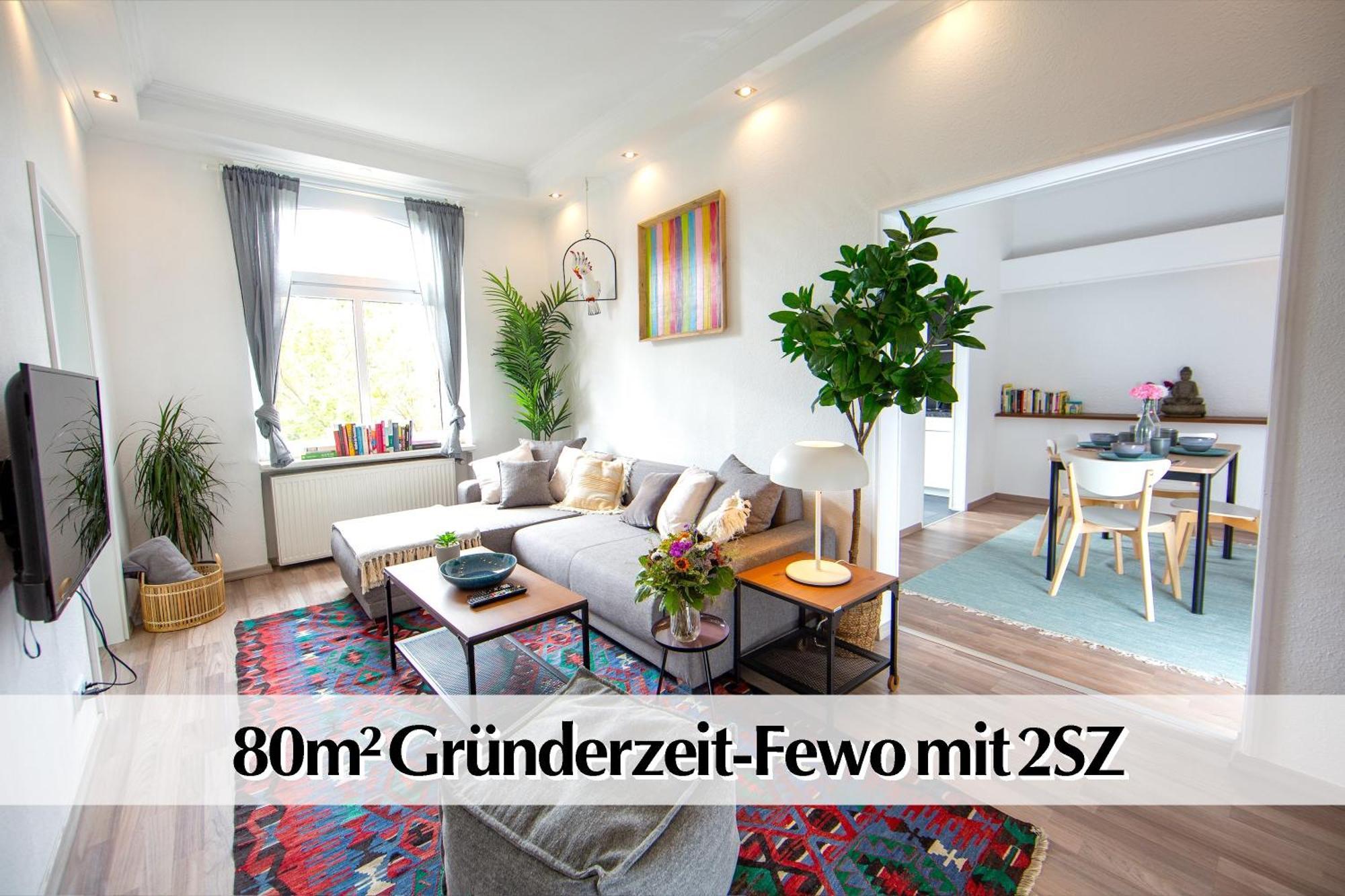 80M2 3R Wohnung Mit Privatem Parkplatz, Kingsize Betten, Smart-Tv, Etc Erfurt Bagian luar foto